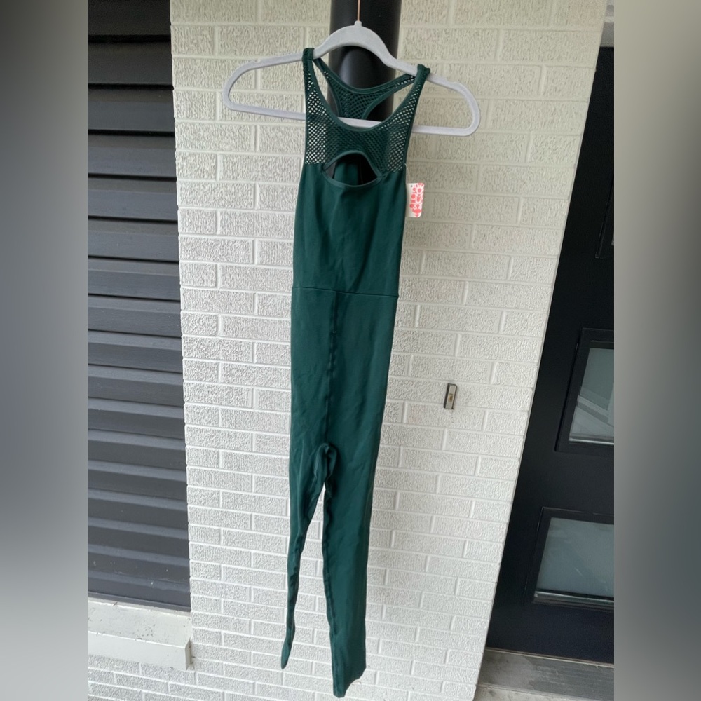 Free People Onesie New with tags xs/s alpine trail green